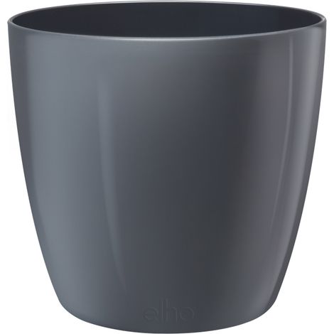 Elho Brussels Diamond Round 16 - Nero - L 16 x B 16 x H 15 cm - Interno - 100% riciclato (1/5)
