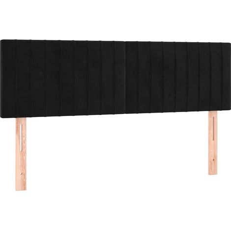 Maison Exclusive - Têtes de lit Noir 144 x 5 x 78/88 cm Velours (1/5)