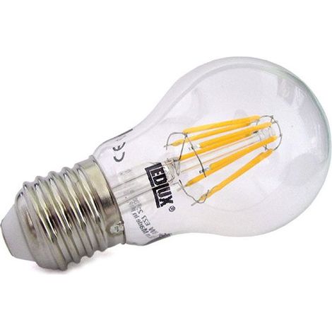 Lampada Filo Led Con Filamento E27 A60 8W 360 Gradi Bianco Caldo 2700K Bulbo Sfera Palla Goccia Come Lampade Tradizionali SKU-4407