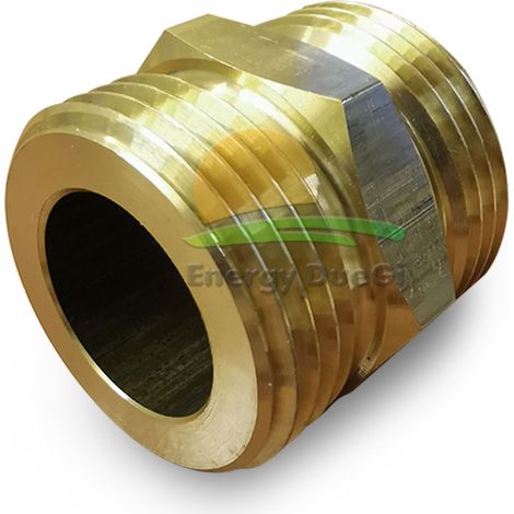Vite doppia in ottone 1" x 1" MM Battuta piana 1" M x 1" M (1/3)
