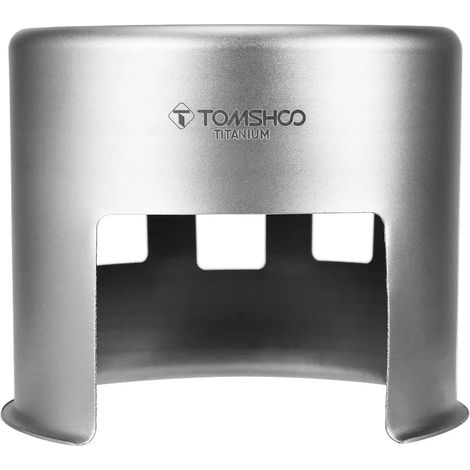 Réchaud à bois portable en titane pour camping, mini et léger, idéal pour la randonnée et les pique-niques. Fournaise extérieure 2023. Réchauds de cuisson portables. (1/4)