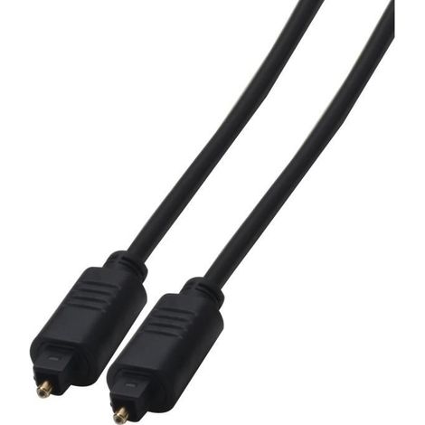 Câble Audio TOSLINK - MHP - 5m - Optique - Noir - Compatible DVD, HiFi, Xbox, PC, TV, PS3