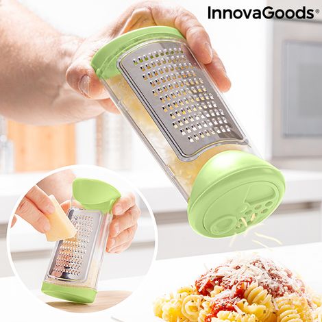 Grattugia con Contenitore e Coperchio Dispenser 3 in 1 Cheezy InnovaGoods (1/5)