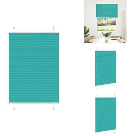 Store plissé vert pétrole 90x150 cm largeur du tissu 89,4 cm - Store Plissé - Stores Plissés - Store Plissé De Fenêtre - Plisse Aveugle (1/5)