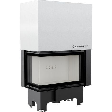 Kratki Kamineinsatz VNL 810/410 links Hebetür 14 kW Kamin Kaminofen Heizeinsatz (1/5)