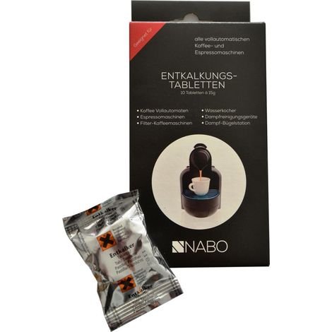 NABO Entkalkungstabletten für Kaffeeautomaten 10 Tabletten