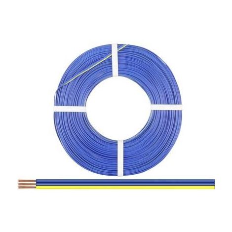 donau-elektronik Cable de cableado azul amarillo 50 metros 0,14 mm²