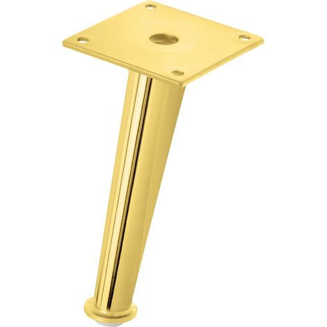 Bein SL021 gold Möbelbein Fuß für Bett Sofa gold Loft H150 langlebig SL021 (1/3)