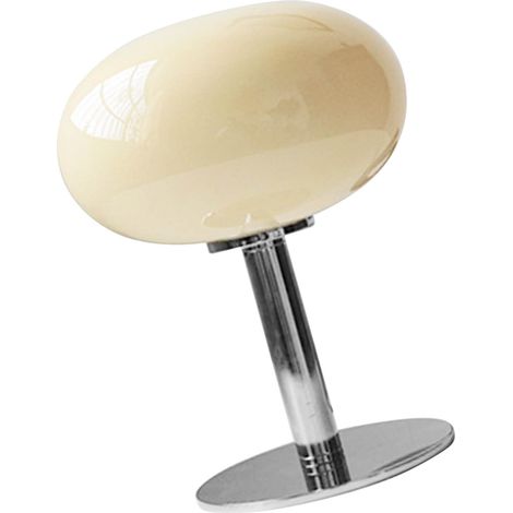 Lampe de chevet avec pied en fer, forme mignonne, simple, moderne et élégante, pour la maison, interrupteur à bouton USB, beige