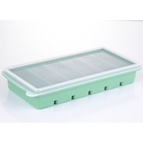 Bacs à glaçons en silicone avec couvercles, gros glaçons faciles à démouler (1/4)