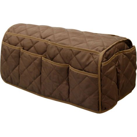 Porte-télécommande pour canapé avec poche intégrée, résistant à la poussière et à l'eau, agencement pratique, organisateur d'accoudoirs, coin café (1/5)