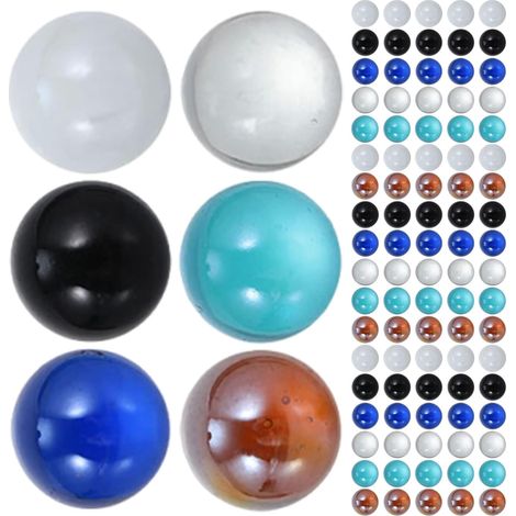 de 150 Billes de Verre Color es 16 MM pour Jeu de Dames D (1/5)