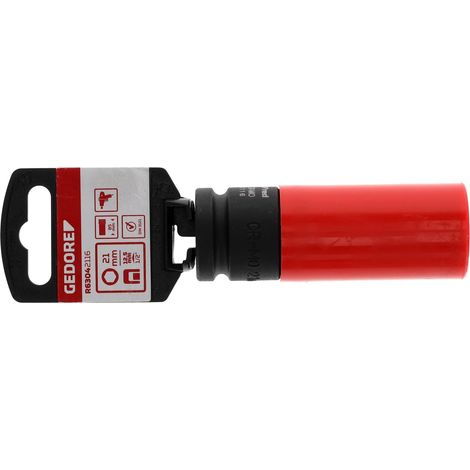 R63042116 Vaso de impacto 1/2" 21 mm con funda protectora (1/4)
