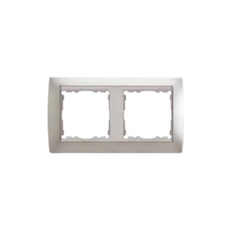 Marco 2 elementos alumino mate zócalo aluminio SIMON 82 82924-33