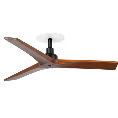 KLIM RECESSED S Ventilator schwarz/Nussbaum