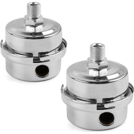 Ulisem 2Pcs Air Compressor Filter Silencer, Metal Air Filter, Silent Suction Filter for Use in Air Compressor Inlet and Block Dust, Reduce Noise - (1/4)