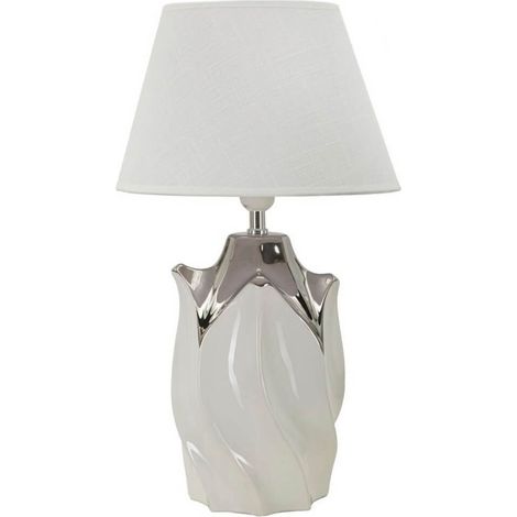 Lampada da tavolo in ceramica con paralume Shiney (1/5)