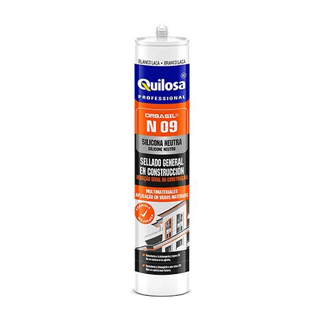 Cartuccia in silicone bianco neutro 300ml N-09 Quilosa (1/2)