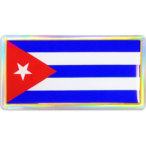 3D Sticker Bandiera Cuba