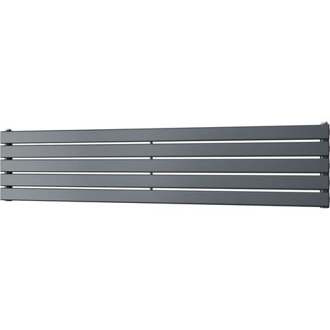 Typhoon Axis - Anthracite Horizontal Radiator H340mm x W1600mm Single Panel (1/3)