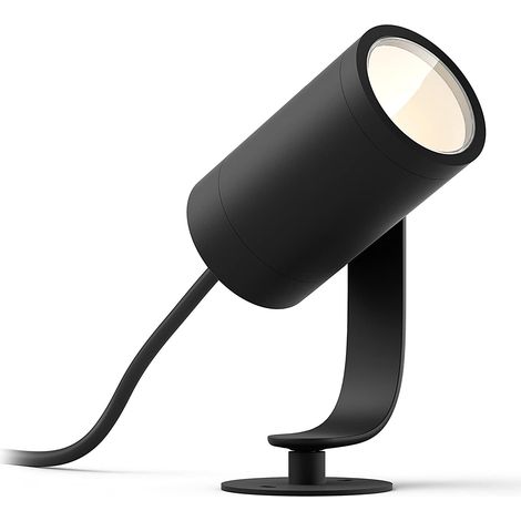 Philips Hue Lily Kit de base avec 1 spot de jardin (Anthracite) Lumière blanche et colorée - Incl. 1 Câble d'alimentation - White and Color Ambiance (1/10)
