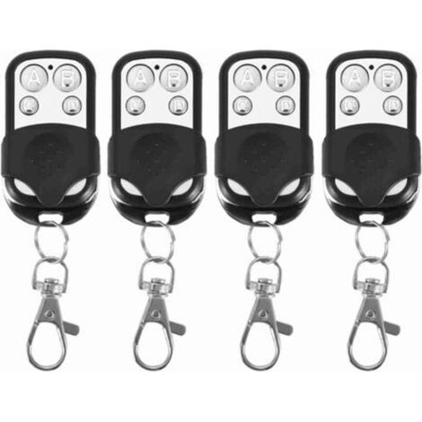 Télécommande sans fil - PZCC - PZCC - Lot de 4 - Légère - Compatible portes de garage