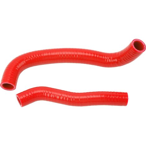 Lot de 2 durites silicone radiateur refroidissement étanches anti-fuite remplacement Arctic Cat DVX-400 2007-2008 rouge. (1/5)