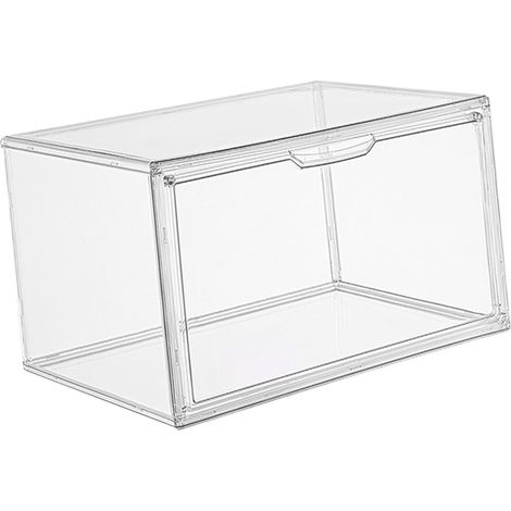 Boîte de rangement transparente, étanche à l'eau et à la poussière, avec aimant puissant, pour sacs à main, figurines d'anime et autres articles de mercerie. (1/5)