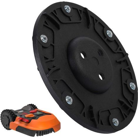 Replacement blade disc with 6 blades for robotic lawnmowers – Compatible with WORX/Landxcape/Kress/Einhell – Easy installation – Reinforced polypropylene (1/5)