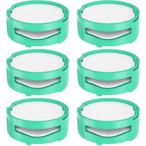 Lot de 6 filtres à odeur de rechange pour aspirateur Shark IZ400UKT, IZ400UK, IZ420UKT, NZ860UKT, NZ860UK, AZ913UK, AZ913UKT, HZ3000UKT, pour une maison fraîche, bleu sarcelle (1/4)