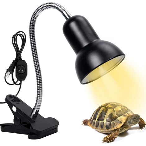 Lampe chauffante pour tortues, 2 ampoules UVA et UVB 25 W, avec DXGHC (1/5)