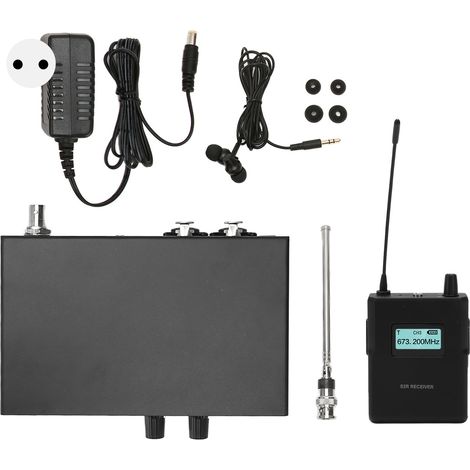 ANLEON S2T 570–590 MHz Stereo-Funküberwachungssystem mit Kopfhörern und Transceiver, 100–240 V EU-Stecker