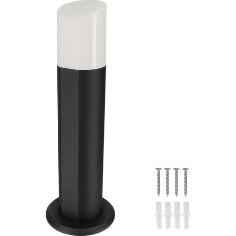 Borne éclairage extérieur - Hauteur 45cm - Corps aluminium - étanche IP54 - pour ampoule E27 - Potelet pour allée et jardin (1/5)