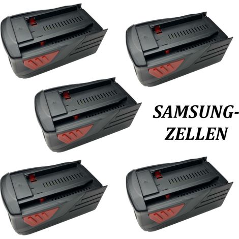 5x Trade-Shop Premium Li-Ion Akku, 36V / 5000mAh kompatibel mit Hilti TE300, TE6, TE7, TE60, TE6-A Li, VC 20-UL-Y, VC 20-UM-Y, VC 40-UL-Y, VC 40-UM-Y (1/5)