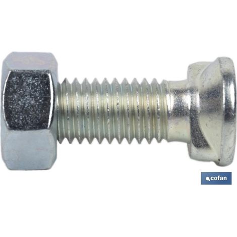 Confezione da 50 Viti a Due Prigionieri C-8.8 M-12X40 Zincate