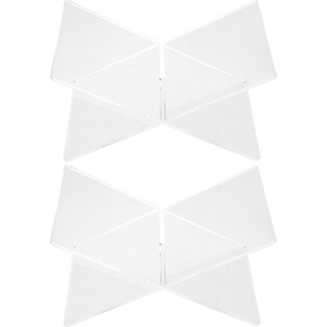 Lot de 2 porte-livres en acrylique en forme de X (1/5)