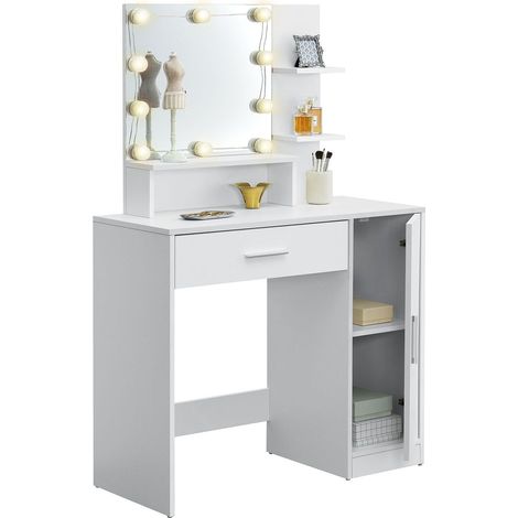 Tavolo da toilette Zoey con illuminazione a LED