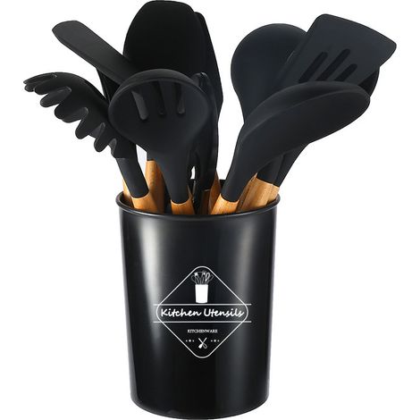 Esslöffel, Pfannenwender, Schaberpinsel, Ölpinsel, Küchenutensilien-Set, Kochzubehör, Küchenset (1/2)