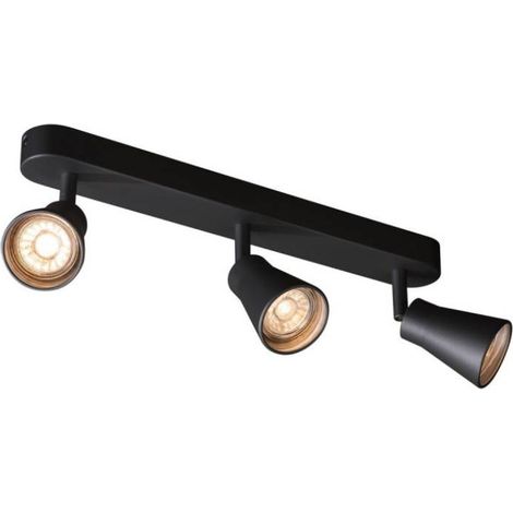 Plafonniers intérieurs LED AVO applique et plafonnier intérieur triple noir GU10/QPAR51 3x 50W max - SLV 1000892