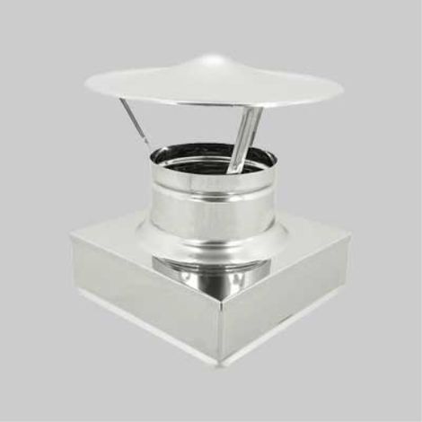 Fumaiolo quadro a cappello 'cinese' 270x270 mm (1/2)