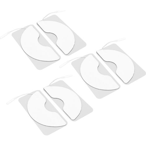 Lot de 6 électrodes réutilisables pour stimulation musculaire du sein, auto-adhésives, avec trou de 2 mm. (1/5)