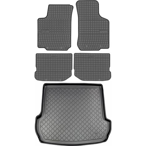 Set di tappetini in gomma per auto e tappetino per bagagliaio per Volkswagen Golf IV Kombi dal 1998 al maggio 2007. (1/5)