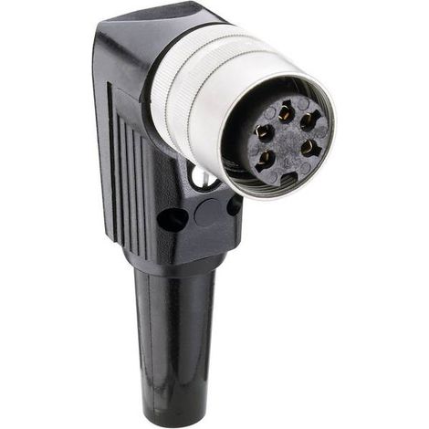 Lumberg WKV 50/6 Connettore circolare DIN Presa angolata Numero Poli (num): 5 Argento 1 pz.
