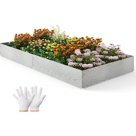 Garteneinfassung aus verzinktem metall 6 teilig 110 x 22 cm