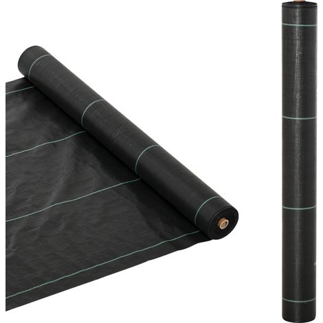 Outsunny Weed Barrier Fabric Durable Convenient Design Weed Block Mat 1m x 50m (1/5)
