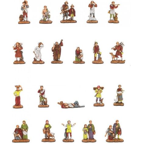 7 PASTORI ASSORTITI IN BUSTA 3,5CM