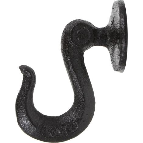 Housoutil Gancho de Hierro Colgador Pared Negro Multifunción para (1/5)