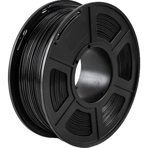 Filament d'imprimante 3D, Polycarbonate, Bobine de 1kg, PC 1,75 mm Noir (1/2)