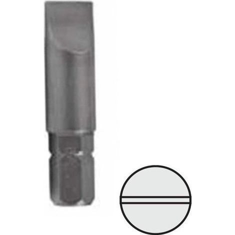 punta de atornillar. acero. vástago hexagonal. plana corta punta atornill pl10x1.6