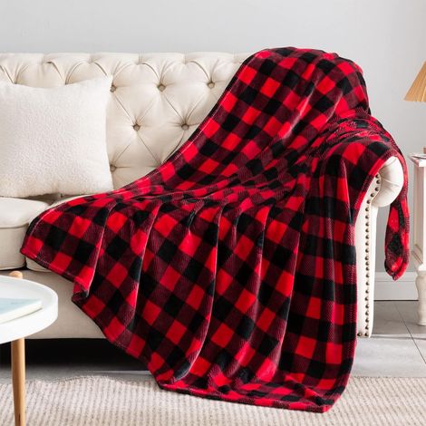 Couverture De Noël - Flanelle Polyester Double Face Velours - 200 x 150 cm - Imprimé Festif - 1 Pièce (1/5)